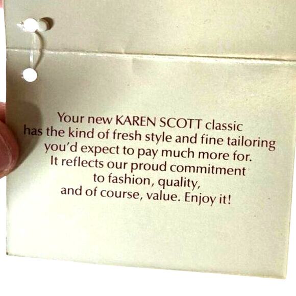 Karen Scott Pink Striped Embroidered V-Neck Short Sleeve Top Size L [0317] - Picture 5 of 10